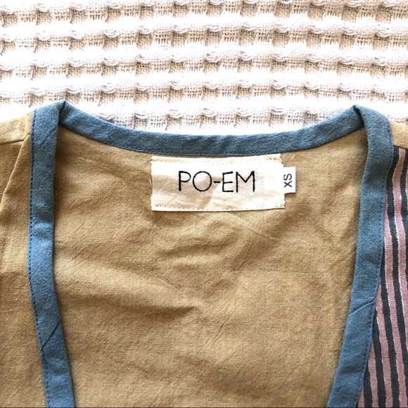 NWOT PO-EM Wrap-style Ode Dress in Mar - Picture 7 of 8